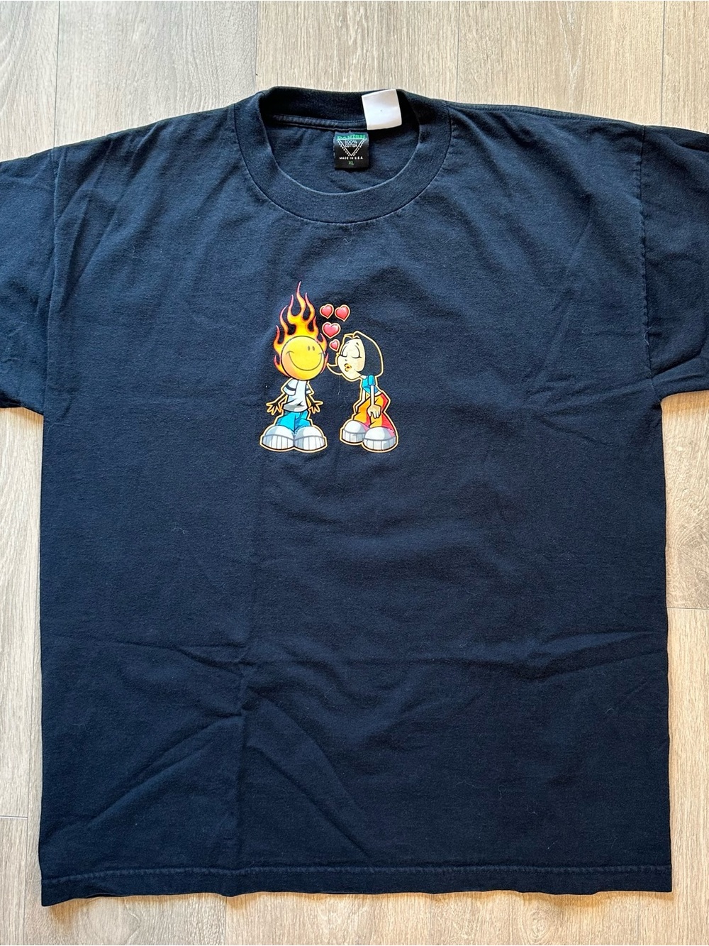Vintage Y2K “Flame Boy” JNCO-Like Graphic Tee